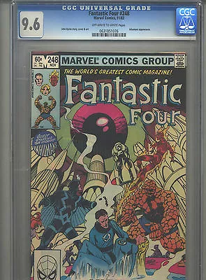 Buy Fantastic Four #248 CGC 9.6 (1982) John Byrne Inhumans & Quicksilver  • 81.09£
