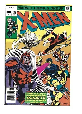 Buy Uncanny X-Men #104, VF+ 8.5, Magneto; X-Men #1 Homage Cover • 114.64£