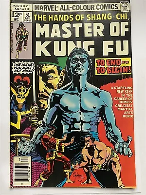Buy SHANG-CHI : MASTER OF KUNG-FU #51 Marvel Comics UK Price 1977 VG/FN • 2.95£