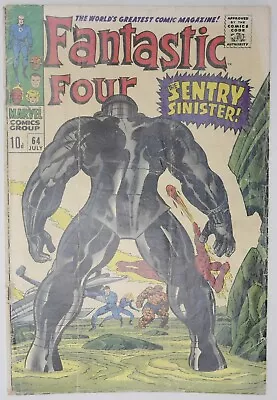 Buy Fantastic Four #64 1st App Kree Sentry Marvel Comics (1967) • 26.95£