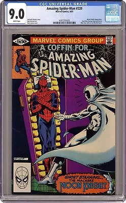 Buy Amazing Spider-Man #220D CGC 9.0 1981 4087250003 • 84.37£