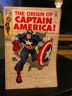 Buy Captain America #109 Classic Cover Marvel Comics  (1968) • 35£