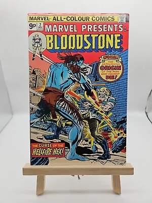 Buy Marvel Presents #2: Bloodstone, UK Price Variant, Marvel Comics (1975) • 4.95£
