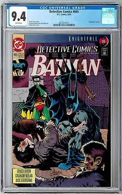 Buy Detective Comics #665 CGC 9.4 (Aug 1993, DC) Chuck Dixon Story, Knightfall 16 • 33.98£