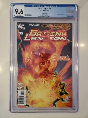 Buy Green Lantern 39 2nd Print CGC 9.6 DC Comics 2009, 1st Full Larfleeze • 93.82£