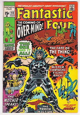 Buy Fantastic Four #113 FIne Plus 6.5 First Over-Mind Stan Lee John Buscema Art 1971 • 15.80£