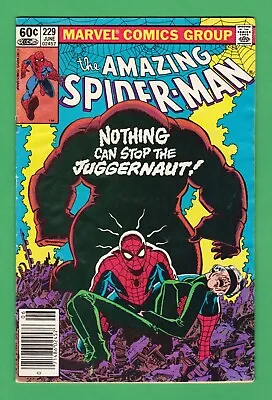 Buy Amazing Spider-Man #229 John Romita Jr. & Al Milgrom Cover Newsstand 1982 • 16.08£
