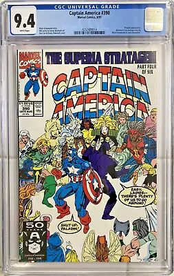 Buy Captain America #390 CGC 9.4 (1991) Paladin Appearance Ron Lim Mark Gruenwald • 32.41£