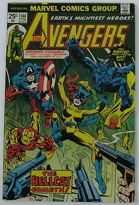 Buy Avengers 144 (Feb 1976 Marvel) VG-FN (5.0) Origin/1st App Hellcat (Patsy Walker) • 22.12£