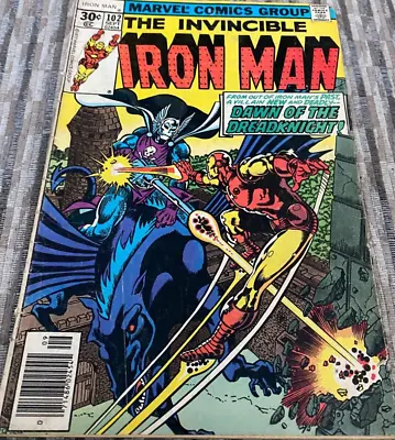 Buy Marvel Comics - Iron Man # 102  (1976)  1st Dreadknight - Ungraded - Fair Cond. • 3.91£