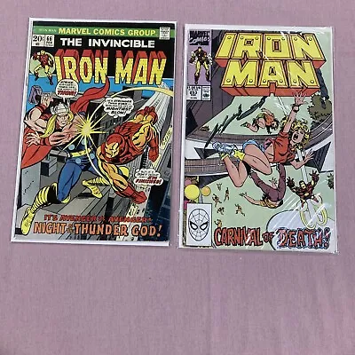 Buy Iron Man #66 (1973) Vs Thor, Gil Kane Cover, Skrulls Don Blake & IM #253 Marvel • 23.75£