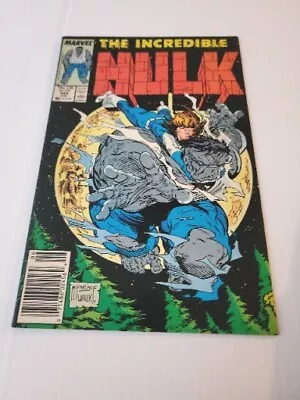 Buy Incredible Hulk #344 Classic Todd McFarlane Grey Hulk Cvr Newsstand Marvel 1988 • 18.21£