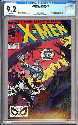 Buy Uncanny X-Men 248 CGC 9.2 1989 3861039025 1st Jim Lee Art On X-Men • 31.66£