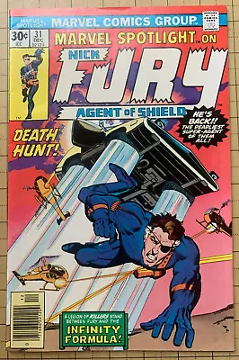 Buy Marvel Spotlight #31 - Nick Fury Agent Of S.h.i.e.l.d. (marvel Dec. 1976) Nice! • 6.31£