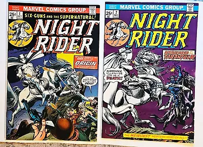 Buy Night Rider #1 #2 Western Ghost Rider! F/VF $2 Ship USPS 1st Class CONUS! • 31.63£
