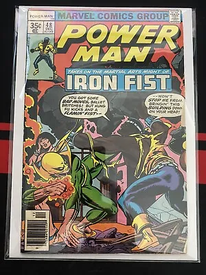 Buy Power Man #48 - 1st Team-up Of Power Man And Iron Fist - 1977 - KEY - Newsstand • 19.86£