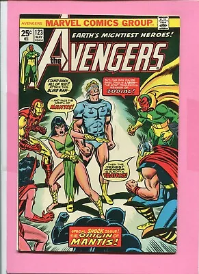 Buy The Avengers # 123 - The Origin Of Mantis - Brown/heck Art- Nd In Uk - Cents • 16.99£