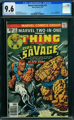 Buy Marvel Two-In-One #21 (Marvel, 11/76) CGC 9.6 NM+ (Thing & Doc Savage) • 141.12£