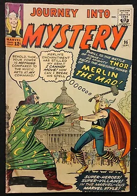 Buy Journey Into Mystery #96 1963 Vg Looks Better Thor Vs Merlin !,+ 2 Atlas Shorts • 83.26£