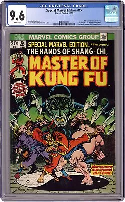 Buy Special Marvel Edition #15 CGC 9.6 1973 4340820008 1st App. Shang Chi • 1,138.47£