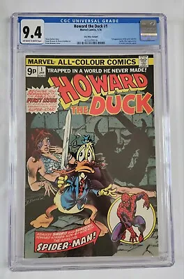 Buy Howard The Duck #1: CGC 9.4, UK Price Variant, Marvel Comics, W/OW Pages (1976) • 129.95£