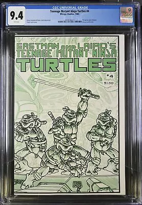 Buy Teenage Mutant Ninja Turtles #4 - Mirage Studios 1985 CGC 9.4 Pin-up By Jason Sk • 181.05£