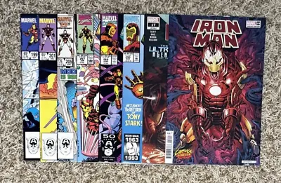 Buy Iron Man Lot Of 8 * #199, 201, 205, 257, 269, 290 * Tony Stark #17 * 2022 #18 • 9.45£