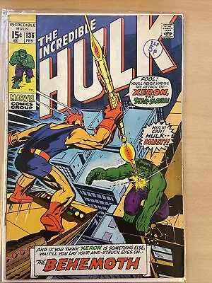 Buy Incredible Hulk #136 - 1970 - The Behemoth  Appearance! - Fn- • 17.99£