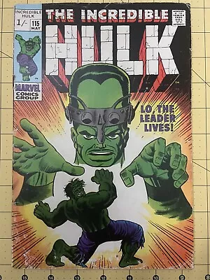 Buy The Incredible Hulk # 115 / 1969 Fine / The Leader Lives . • 14£