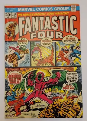 Buy Fantastic Four #140 Origin Of Annihilus Marvel 1973 • 9.49£