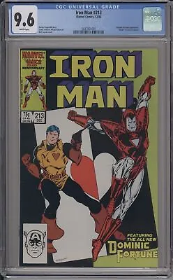 Buy Iron Man #213 - Cgc 9.6 - Dominic Fortune - Death Of Jerry Fortunov • 41.89£