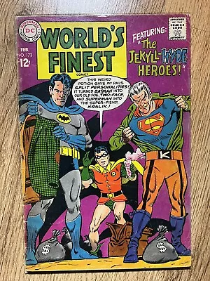 Buy Worlds Finest Comics #173 (1968) 1st Silver Age App Of Two-Face (Costume) DC VG+ • 18£