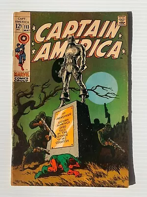Buy Captain America #113 1969 - Funeral And Resurrection Of Captain America • 59.47£