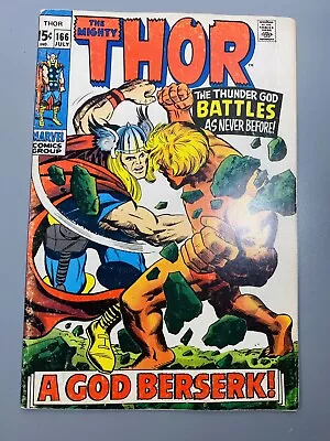 Buy Thor #166 2nd Appearance Of HIM Warlock 6.5 Marvel 1969 1st Print • 59.30£