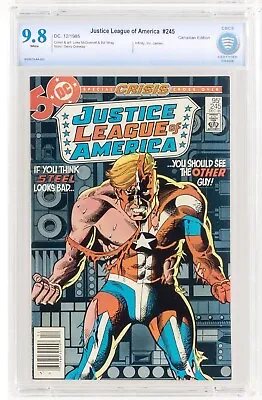 Buy 🔥 Justice League Of America #245 NEWSSTAND Canadian CBCS 9.8 White Pages DC Cgc • 71.58£