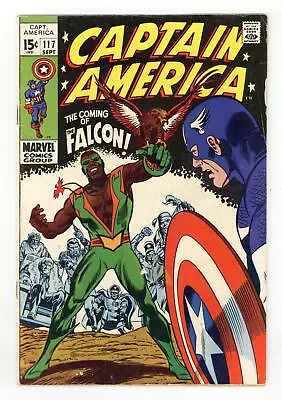 Buy Captain America #117 VG 4.0 1969 1st App. And Origin Falcon • 146.81£