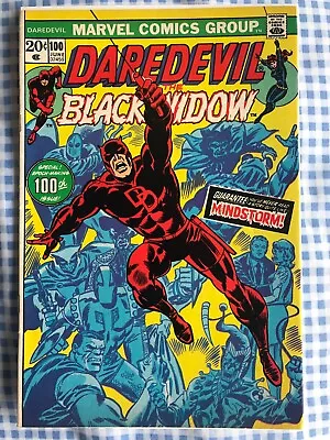 Buy Daredevil 100 (1973) Black Widow App. 1st App Of Angar The Screamer, Cents • 21.99£