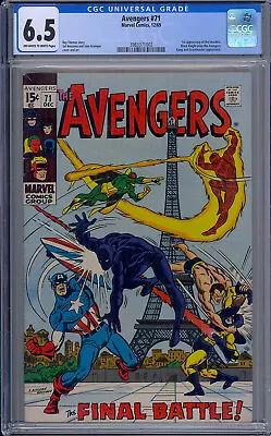 Buy Cgc 6.5 Avengers #71 1st Appearance Of The Invaders Black Knight & Kang Appear • 103.93£