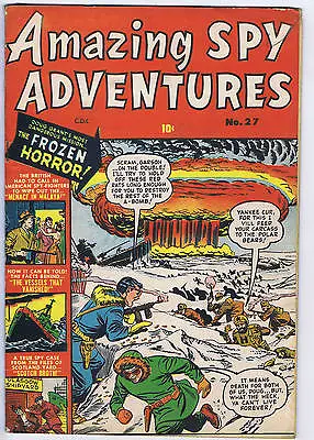 Buy Amazing Spy Adventures #27 Bell Features CANADIAN EDITION Atomic Bomb Cover • 142.25£