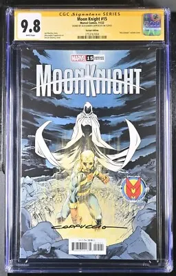 Buy Moon Knight #15 Shalvey Variant Marvel Comics CGC SS 9.8 NM/ MINT Signed Shalvey • 118.50£