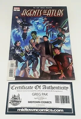 Buy Marvel Comics - Agents Of Atlas #1 Signed Greg Pak COA - Midtown Comics • 15.81£