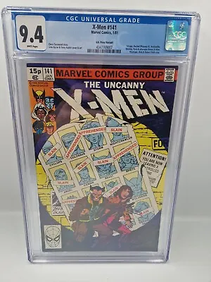 Buy Uncanny X-Men #141 - CGC 9.4 White Pages - Marvel Comics 1981 • 26.55£