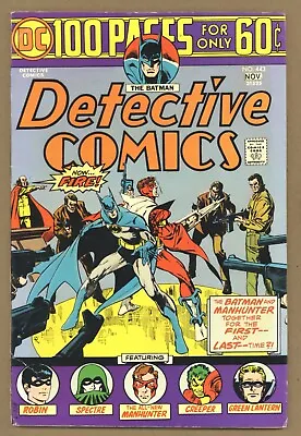 Buy Detective 443 VG+ Batman Robin 100 Pgs Aparo Cover! Creeper Origin 1974 DC U565 • 12.71£