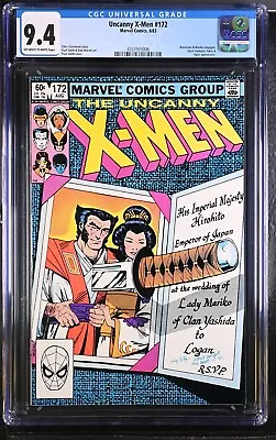 Buy Uncanny X-Men # 172 CGC 9.4 - 1983, Marvel Comics • 54.45£