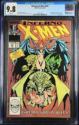 Buy Uncanny X-Men 241 CGC 9.8 White Pages Goblin Queen Mr Sinister • 103.26£