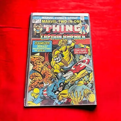 Buy Marvel Comics Two In One #4 With The Thing And Captain America 1974-NICE!! • 11.03£