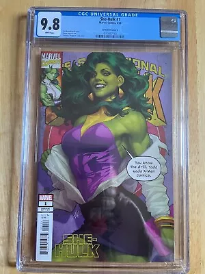 Buy She-hulk #1 - Cgc 9.8! Stanley  Artgerm  Lau Variant Cover A! • 100.31£