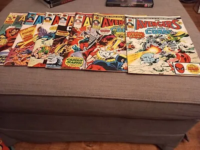Buy Marvel Avengers  X 7 Nos. 15, 129, 130, 132, 140-142  UK  1976 Good Dr Strange • 9.99£