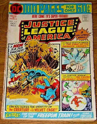 Buy Justice League Of America Vol. 1 #113 2.0 GD READER COPY • 2.38£