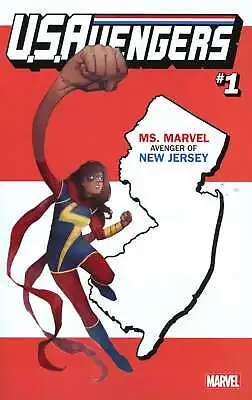 Buy U.S.Avengers #1A (37th) VF; Marvel | New Jersey Variant Ms. Marvel - We Combine • 12.66£